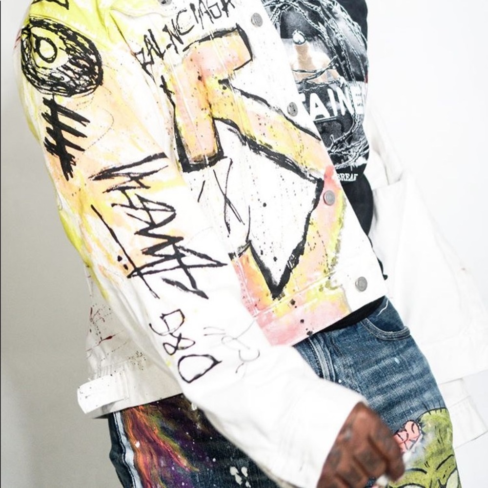 1 of 1 custom denim jacket
